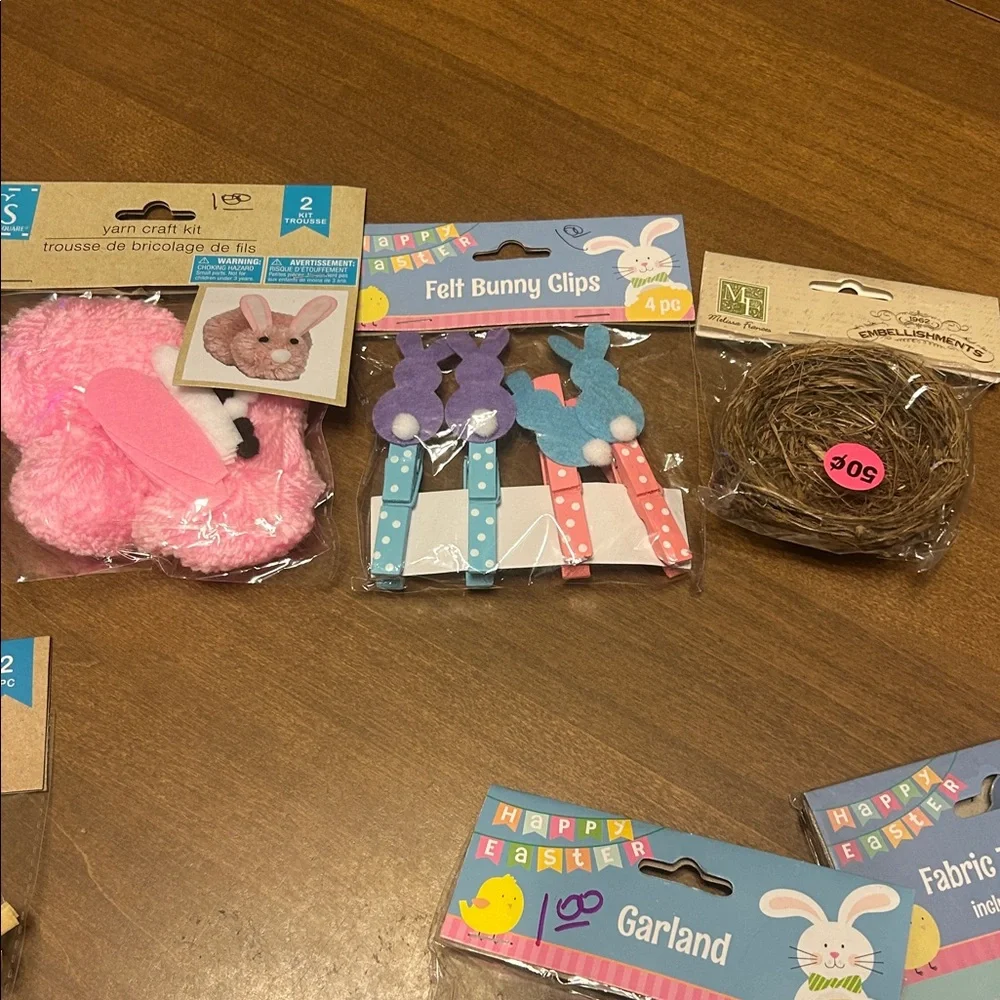 Easter Decor Bundle with Bunny Clips and Carrot Garland and much more.